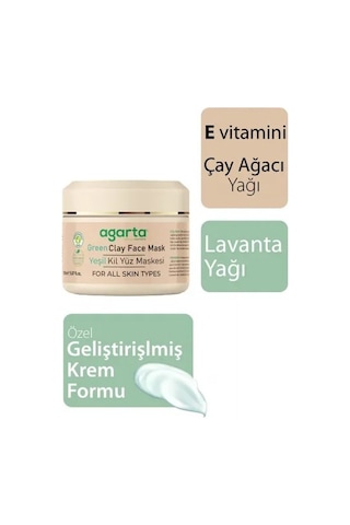 Agarta Doğal Yeşil Kil Maskesi 150 ML