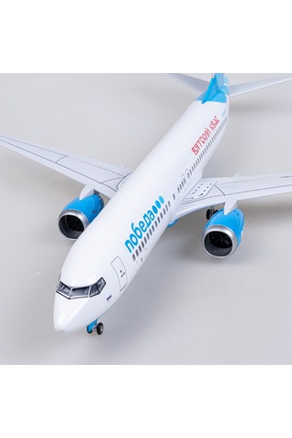 Pobeda Russia Boeing 737 Yolcu Uçağı Model Uçak 1/80 Ölçek 47cm