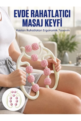 Taşınabilir Kas Masaj Aparatı Spor Sonrası Pembe