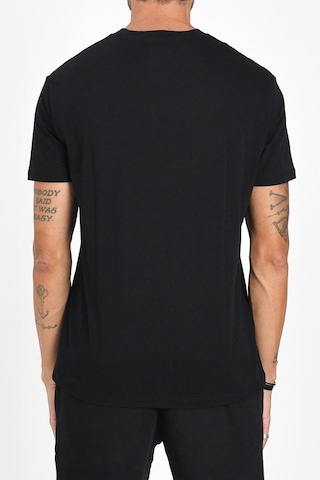 Armani Exchange Erkek Regular Fit Yazı Logolu Pamuklu T-shirt - Siyah Black Beauty