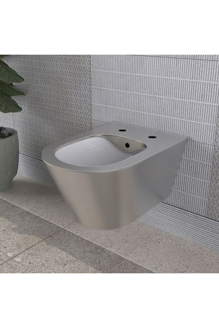 Lucco Asma Klozet İçi Beyaz Dışı Platin