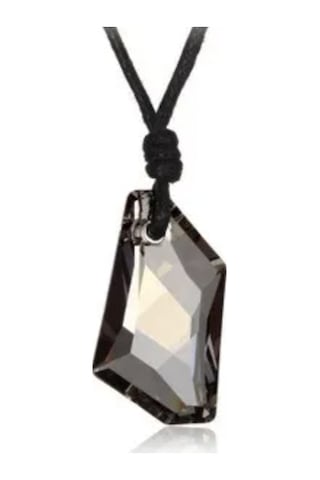 Monemel Kristal Taşlı Kolye Altın Kaplama N01904 Gümüş