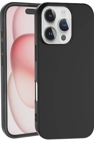 Apple iPhone 16 Pro Max Uyumlu Kılıf Zore Lsr Lansman Kapak-siyah Siyah