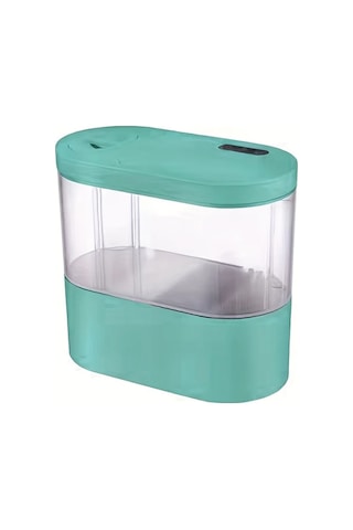 Xuweiwei Led Işıklı Dahili Su Pompası Mini Masaüstü Akvaryum Camgöbeği Beyaz Pembe Siyah Turkuaz Reçine Balık Tankı Ev Dekoru