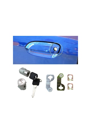 2 Adet Sürücü Ve Yolcu Kapı Kilitleri, Cadillac Escalade/chevrolet İçin Anahtar Uygun Kapı Kilit Silindiri
