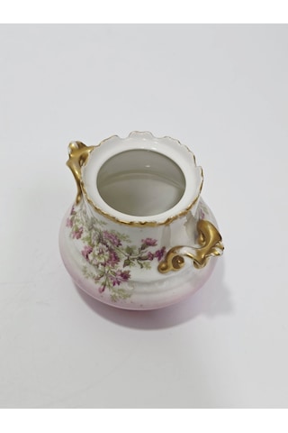 Limoges Minyatür Desen Porselen Şekerlik 12x10x9,5cm