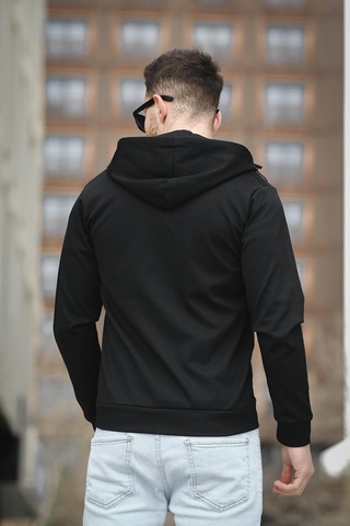 Oksit Chev Micro İnterlok Dik Yaka Fermuarlı Hırka Sweatshirt