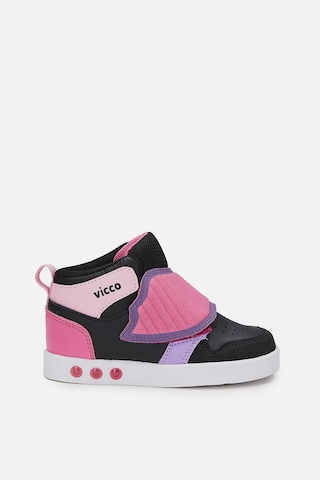 Vicco Ufo Işıklı Kız Bebek Siyah/fuşya Bot Siyah - Fuşya