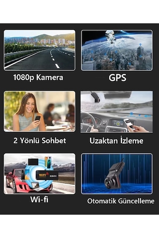 Araç Kamerası 4g Sim Kartlı 1080p Gps Uzaktan İzlenebilir Takipli