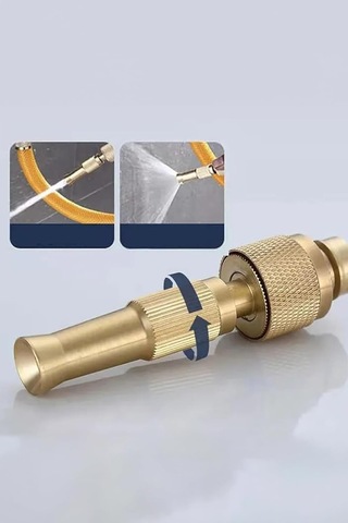 Lexroo Tazyikli Su Püskürtme Bahçe Sulama Püskürtme Hortum Başlığı Yüksek Basınçlı Ayarlanabilir 15 MM