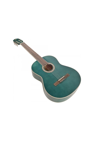 Miguel Angela Ma1-bl Klasik Gitar - Mavi Başlangıç - Eğitim Serisi Mat Mavi Renk Varyantı, Ergonomik Sap Profili, Dengeli Öğrenci Gitarı Uyum: 4/4 Tam Boy Standart