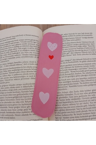 Kitap Ayracı - Sevimli Kalpler Model1