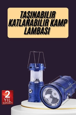 Kamp Feneri Şarj Edilebilir Güneş Enerjili Işıldak Usb Şarjlı 41275989