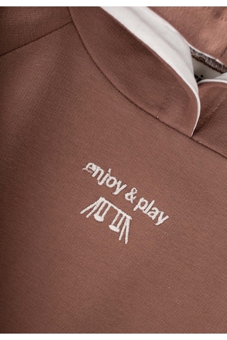 Cigit Kapşonlu Sweatshirt Takım 1-5 Yaş A.kahve A.Kahverengi