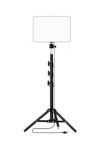 Smayling Led Video Işık Seti - Ayarlanabilir Tripod, Usb Kontrollü Sıcak/soğuk Işık, 3 Mod & 10 Parlaklık Seviy
