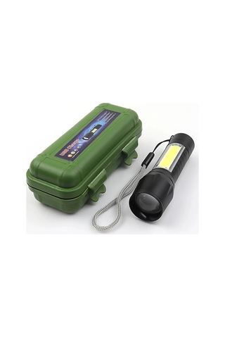 Led Aydınlatma Taktik Mini Taşınabilir Su Geçirmez El Feneri Siyah Görünürlük Aracı Outdoor Gereci