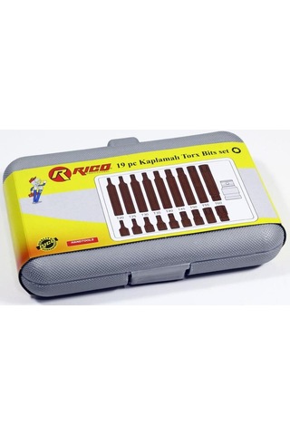 Rico 005-kk0003 Kaplamalı Delikli Torx Bits Seti Takımı 19 Parça