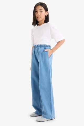 DeFacto Kız Çocuk Wide Leg Geniş Paça Jean Pantolon D7101A825SMNM28 Mavi
