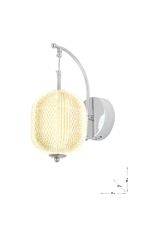 Torino Power Ledli Modern Lüks Duvar Aplik 3 Renk Sarı-beyaz-gün İşığı - Krom Krom