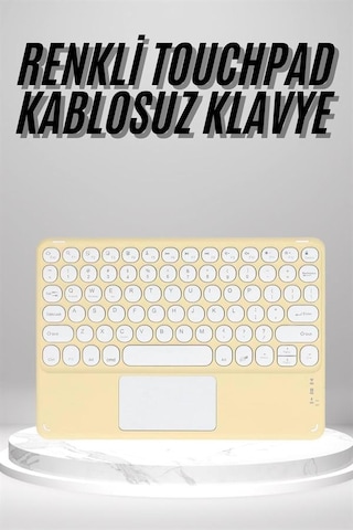 Touchpad Uyumlu Bluetooth Klavye Slim Kablosuz Wifi Q Klavye - Bayi Depom