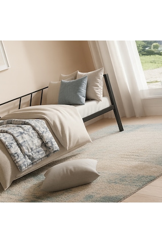 Alchera Daybed Tek Kişilik Sedir Metal Karyola Siyah