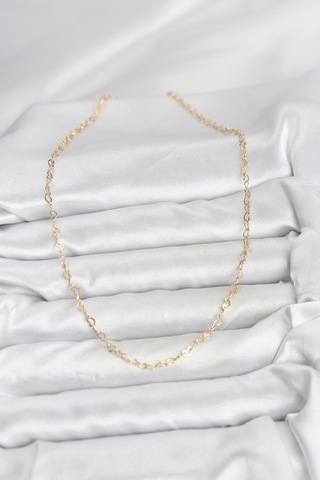 Cm 14k Gold Renk Kalp Zincirli Kadın Kolye - Lisinya altın