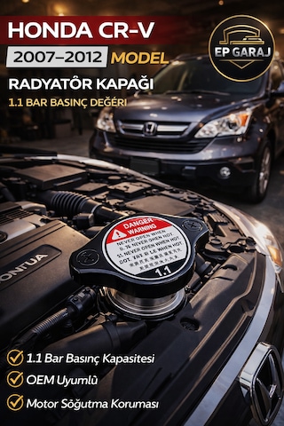 Honda Cr-v 2007 2012 Uyumlu Oem Radyatör Kapağı 1.1 Bar