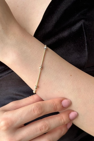 Zümrüt Sarraf 14 Ayar Altın Dorikalı Halat Bileklik Sarı Altın