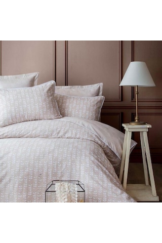 Apricitas Home Pamuk Krep Çift Kişilik Nevresim Takımı Nancy Bej