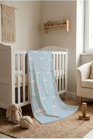 Tavşan Desenli Soft Touch Termal Bebek Battaniyesi Cbt0005 Renkli
