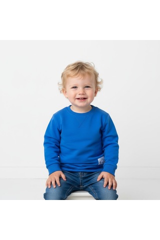 Seabubbles Basic Erkek Çocuk Sweatshirt St09634 Mavi