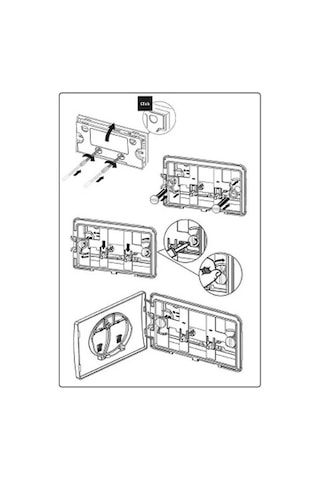 Japar Pulse Mat Krom Çift Kademeli Gömme Rezervuar Kumanda Paneli 500148 Plastik Krom - Mat