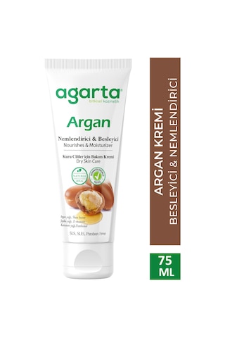 Agarta Doğal Yüz Ve El Besleyici Argan Yağlı Cilt Bakım Kremi  75 ML