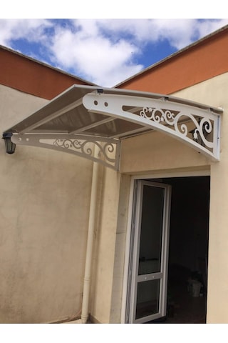 Metal Taşıyıcılı Kapı Üstü Pratik Sundurma 150x120 Md2