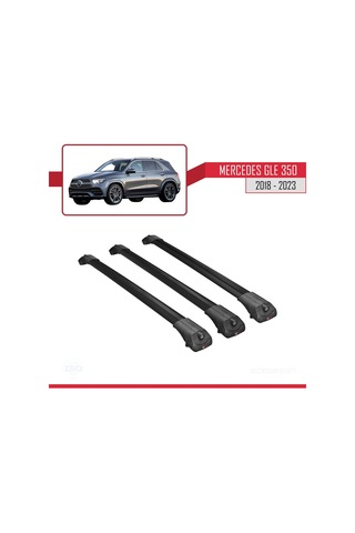 Mercedes Gle V167 2018 Sonrası İle Uyumlu Ace-1 Ara Atkı Tavan Barı Siyah 3 Adet