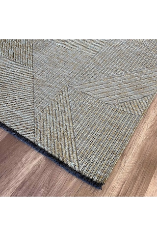Hoom Rugs Mirel 7311 Yeşil Kaymaz Pamuklu Dekoratif Kilim