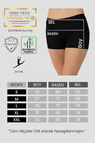 Bambu Toparlayıcı Nefes Alan, İz Yapmayan Ultra Konforlu Boxer - Külot Ten