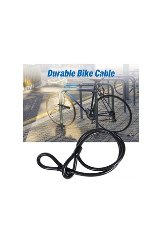 Ranyeek 115 Cm Esnek Çelik Bisiklet Kablosu - Güçlü Pvc Kaplama, Çift Halka Tasarımı İle Bisiklet Ve Motosiklet Kilitleme İçin İdeal Çok Renkli