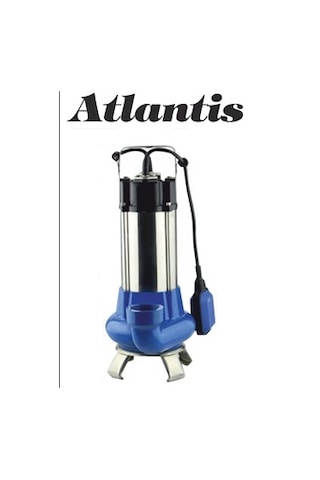 Atlantis Fos 11-1.1m 1.5 Hp 220v Açık Fanlı Pis Su Dalgıç  Pompa