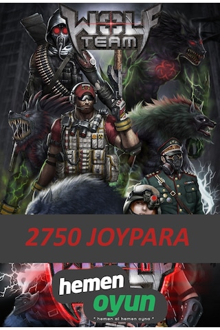HemenOyun 2750 JoyPara JP - 1000 Wolfteam Nakit Wolf Team HemenOyun 2750 JoyPara JP - 1000 Wolfteam Nakit Wolf Team