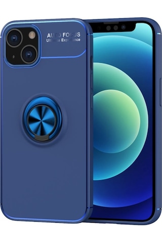 Apple Uyumlu iPhone 13 Kılıf Yüzüklü Magnetli Ravel Case (538651481)