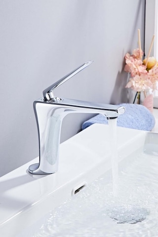 Sano Kısa Lavabo Bataryası Parlak Krom