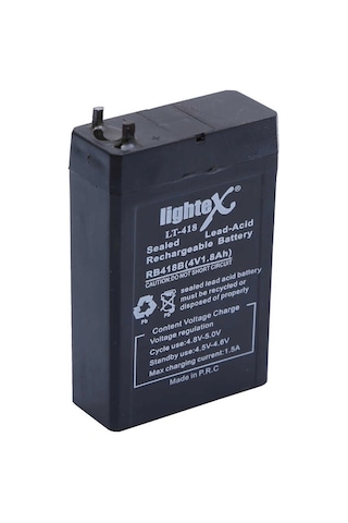 Lightex Lt-418 4v 1.8ah Işıldak Fener Aküsü