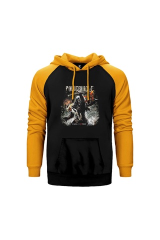 Powerwolf Call Of The Wild Sarı Renk Reglan Kol Kapşonlu Sweatshirt Sarı