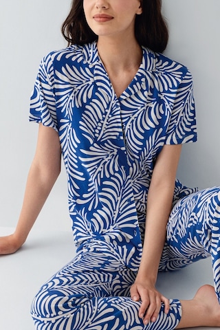 Arnetta Kadın Lacivert Gömlek Pijama Takım Ar3607-s-v3 Mavi