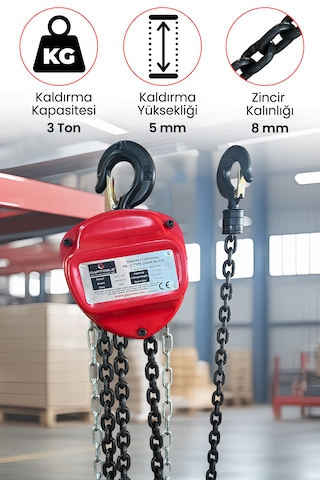 Zincirli Caraskallar 3ton 5metre Gpc3t5m