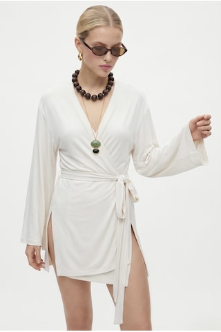 Ritnice Kadın Briana Ultra Soft Ekru Kimono