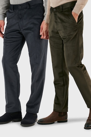 Buratti Normal Bel Regular Fit Düz Paça 2'Li Paket Erkek Kadife Pantolon 645Merlins2 Antrasit-Haki