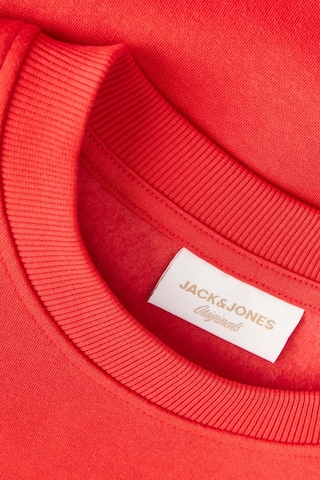 Jack & Jones Jorlogo Erkek Bisiklet Yaka Logolu Sweatshirt Rahat Günlük Kırmızı