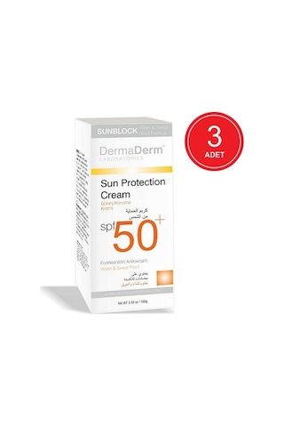Dermaderm Güneş Kremi SPF50+ 3 x 100 ML